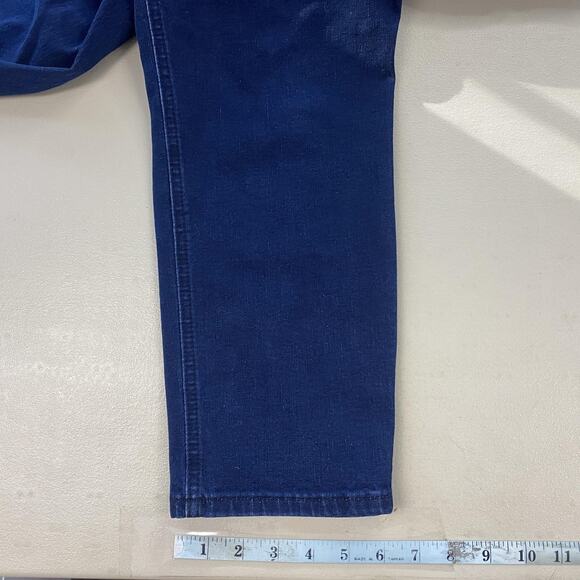 Chico's Perfect Stretch Jeans 1.5 US 10 Ankle Crop Dark Wash Blue Pull On 33x26 - Picture 9 of 15